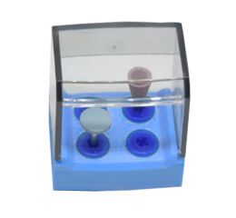 Dezinfekční box - rotační nástroje pro 4ks, Blue