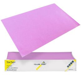 YELLOW POINT Filtr. papír na tácky 18x28,levandul.