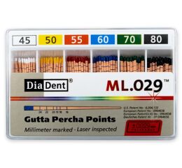 Guttaperčové čepy DiaDent 2% 045-080