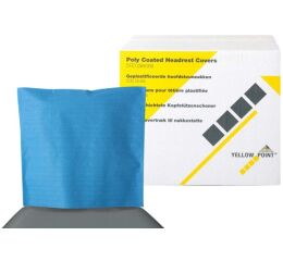 Návleky na opěrku hlavy 25 x 25 cm, tmavě modré