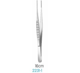 Pinzeta Debakey rovná 1X2 16cm