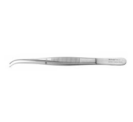 Tissue Pliers surgical fine angled 1x2 14,5cm