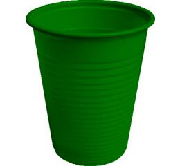 Kelímky plastové 180ml, zelené 100ks
