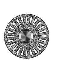Diamant disk oboustr. perforace D44,5mm 220