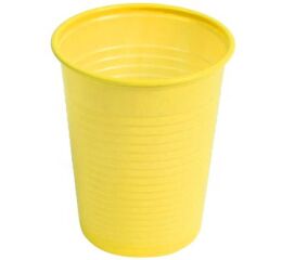 Kelímky plastové 180ml, žluté 100ks