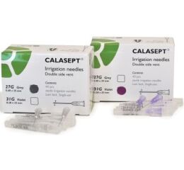 Calasept - výplachové jehly 0,28x25mm fialové