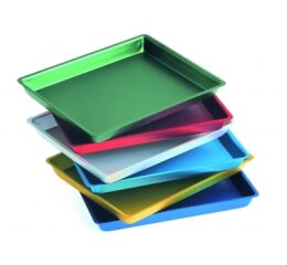 Tácek aluminium 20x15x2cm, tyrkysový