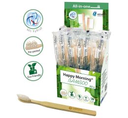 Happy Morning Bamboo - zubní kartáčky, 40ks