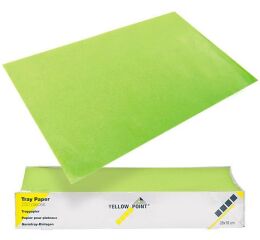 YELLOW POINT Filtr. papír na tácky 18x28,limetk.