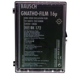 Gnatho-Film artikulační fólie 16µ 70x100mm zelená