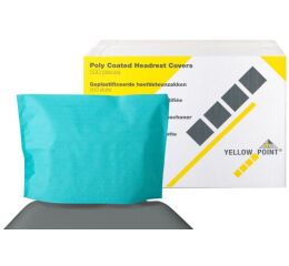 Návleky na opěrku hlavy 25 x 33 cm, tyrkysové