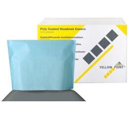 Návleky na opěrku hlavy 25 x 33 cm, světle modré