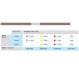 Diamantový pásek jednostranný 2mm/0,14mm C352L