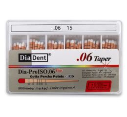 Guttaperčové čepy DiaDent 6% 015