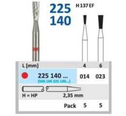 HORICO tvrdok. fréza - obrácený kónus 2,3mm 5k