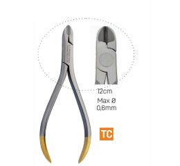Kleště štípací max. průměr 0,6mm, 12cm TC