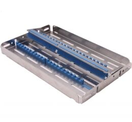 Nerezová kazeta EASY TRAY 28x18x2,5cm, modrá