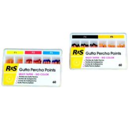 Multi Taper guttaperčové čepy, 60ks F3