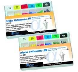 Alpha Guttapercha VDW .06, 60ks ISO 35