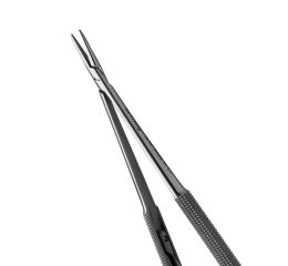 Needle Holder Castroviejo, round diamond dusted be