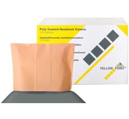 Návleky na opěrku hlavy 25 x 33 cm, broskvové