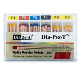 DIA-PRO T guttaperčové čepy F1 Protaper