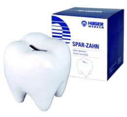 Pokladnička ve tvaru zubu