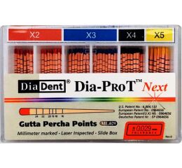 DIA-PROT NEXT guttaperčové čepy X3 Protaper Next