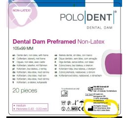 POLODENT kofferdam blány růžové bezlatex. medium