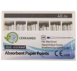 Papírové čepy Cerkamed .06 s měřítkem ISO 40