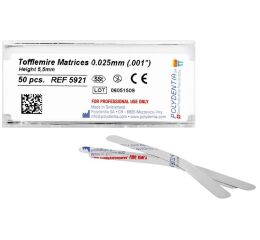 Matrice Tofflemire 5,5mm/0,025mm, 50ks