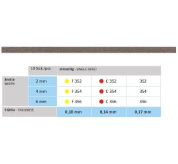 Diamantový pásek jednostranný 6mm/0,17mm 356
