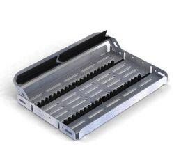 Nerezová kazeta EASY TRAY 28x18x2,5cm, černá