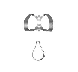Rubber Dam spona 9S anterior s křidélky