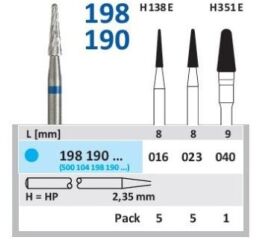 HORICO tvrdokovová fréza - kónus zaoblený 4,0mm