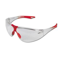 Ochranné brýle čiré - červená obroučka