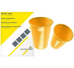 YELLOW POINT plast. kelímky oranžové,150ml-3000ks