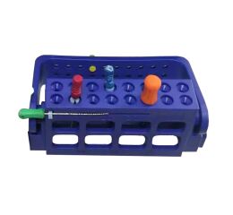 Stojánek na endo nástroje pro 16ks,  Blue