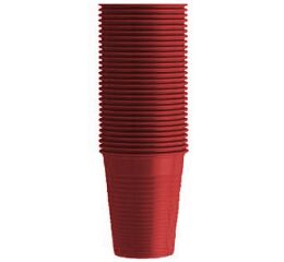 Kelímky plastové (180ml), bordó 100ks