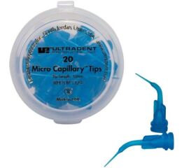 Micro Capillary Tips, 20ks 0,4mm modré