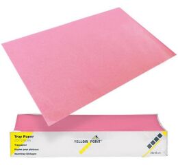 YELLOW POINT Filtrační papír na tácky 28x36,růžový