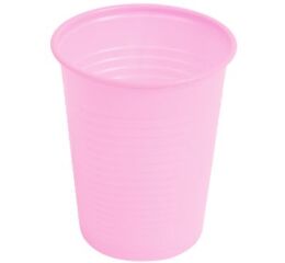 Kelímky plastové 180ml, růžové 100ks