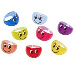 Prstýnky se smajlíky, 100ks