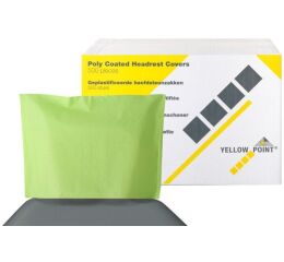 Návleky na opěrku hlavy 25 x 33 cm, limetkové