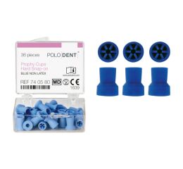 POLODENT bezlatexové Snap-On modré, tvrdé