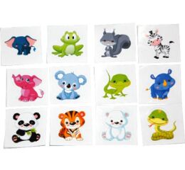 Tetovačky se zvířátky, 100ks