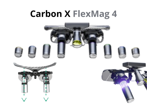 Carbon X FlexMag 4 - lupové brýle 2 zvětšení