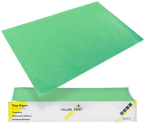 YELLOW POINT Filtrační papír na tácky 18x28,zelený