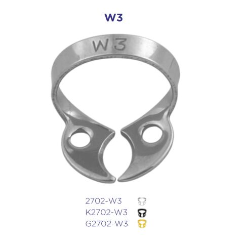 Kofferdamová spona W3 - dolní molar