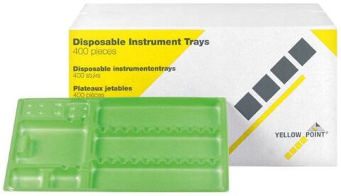 YELLOW POINT Tácky plastové 28 x 18 cm zelené